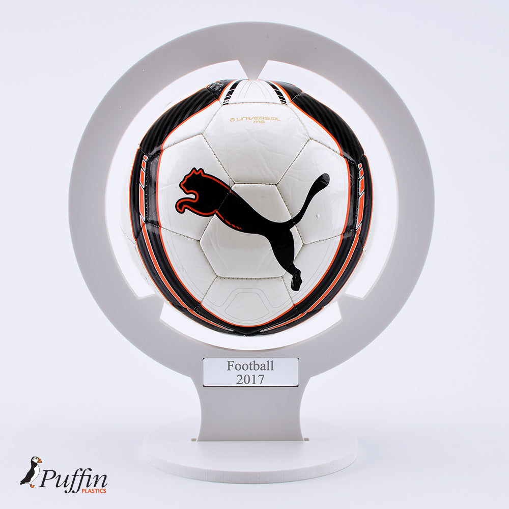 Football Display Plinth - WHITE