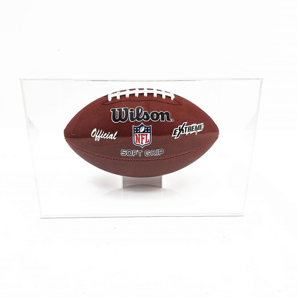 American Football Display Case - White Base