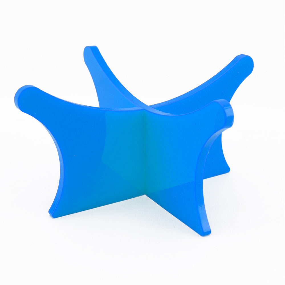 Football display stand and riser plinth – Blue 727