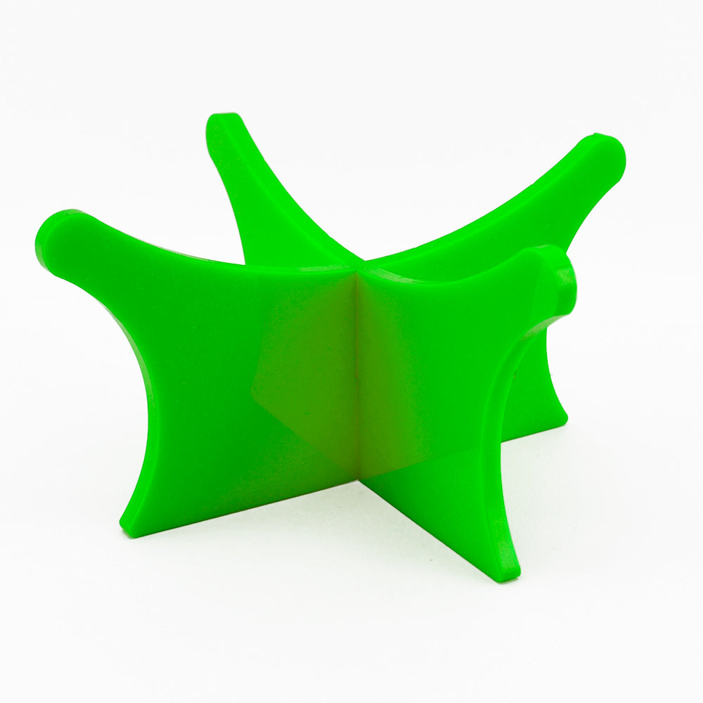 Football display stand and riser plinth – Green 6205