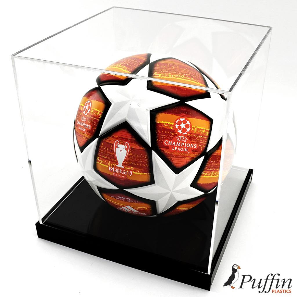 Football Display Case - 25MM Raised Base