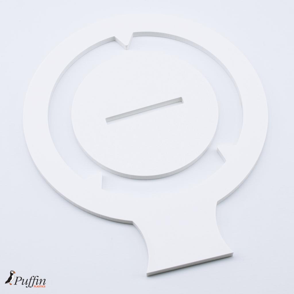 Football Display Plinth - WHITE – additional product view