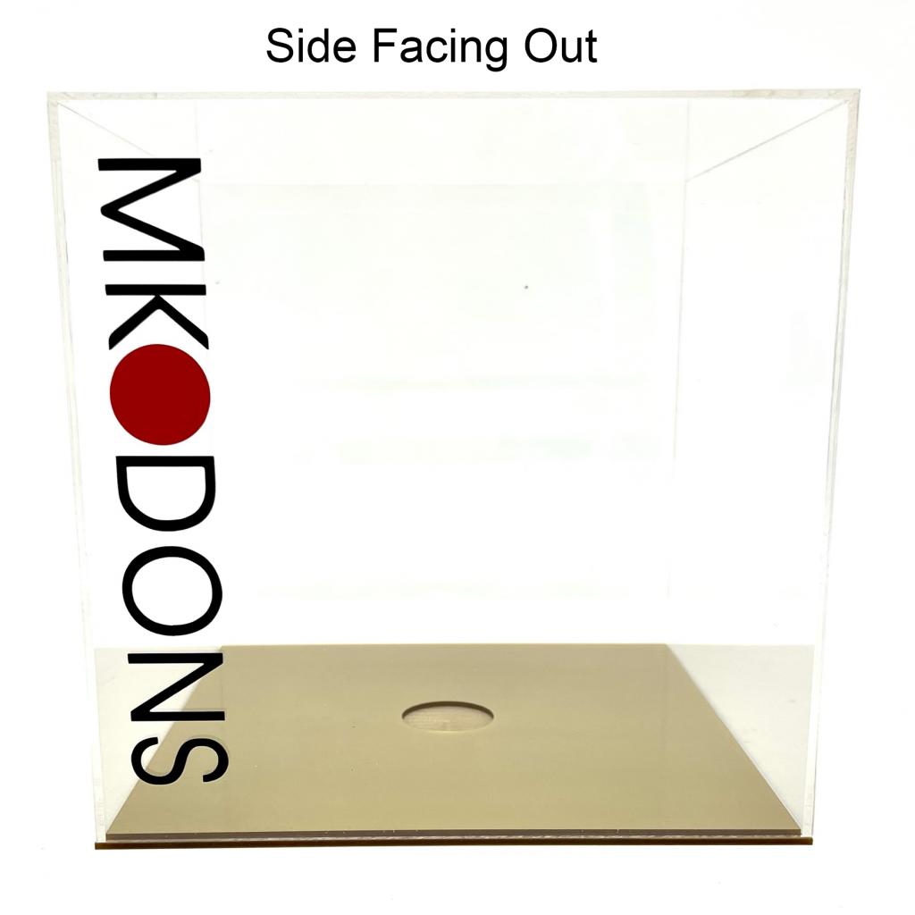 Rugby Ball Display Case (Landscape) With Grass Effect Base – additional product view