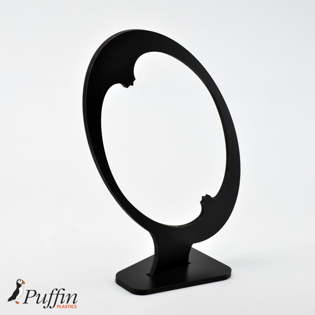Rugby Ball Display Plinth - BLACK – additional product view