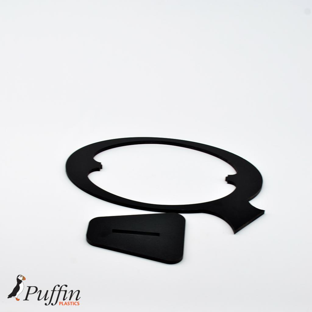 Rugby Ball Display Plinth - BLACK – additional product view