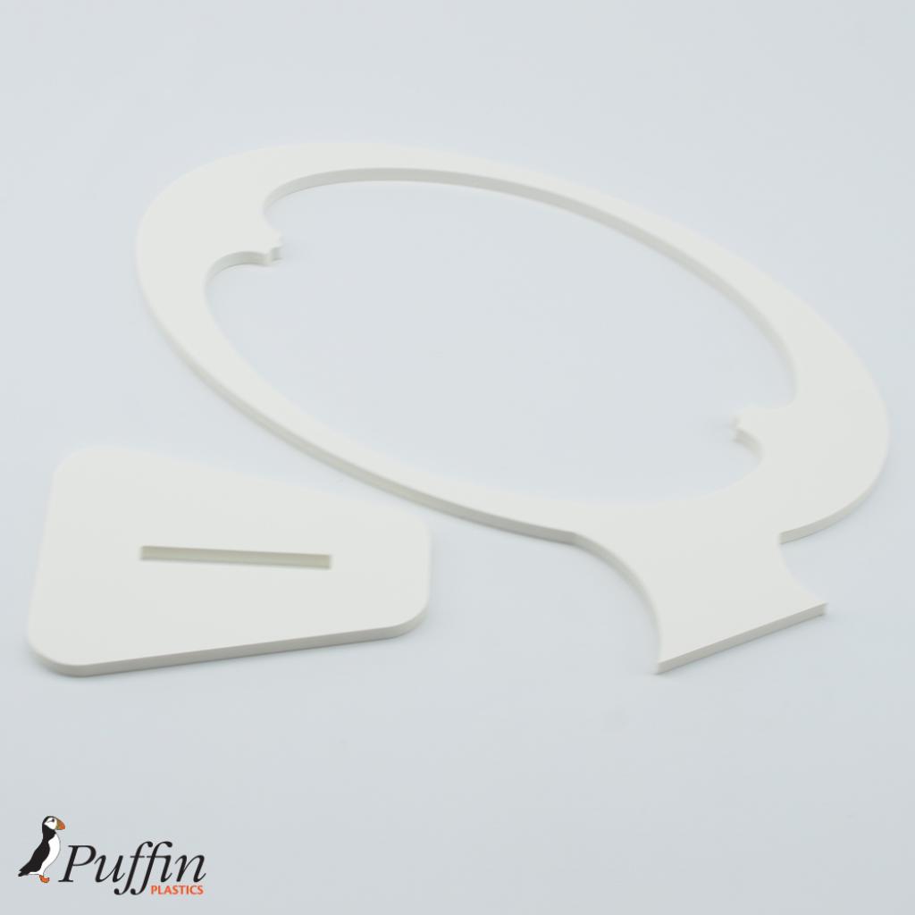 Rugby Ball Display Plinth - WHITE – additional product view