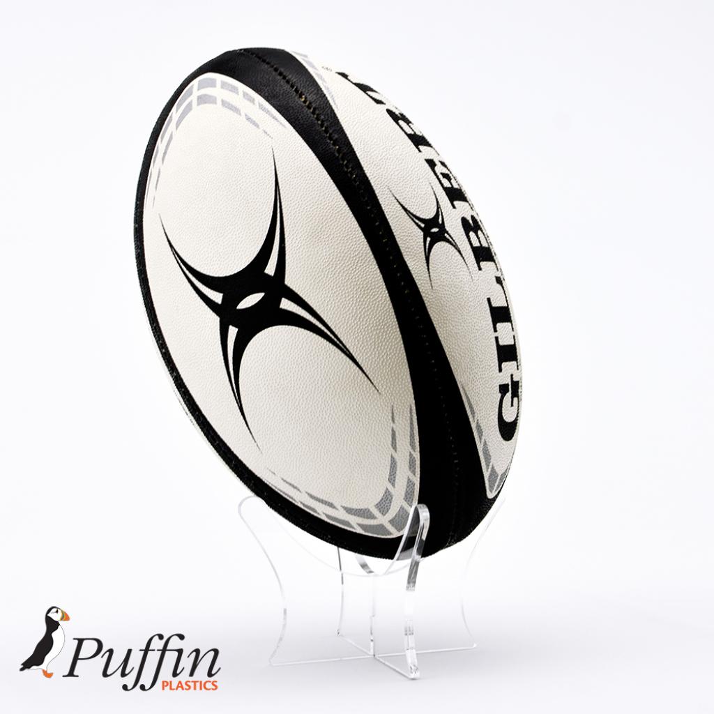 Rugby Display Stand / Riser Plinth - Clear – additional product view