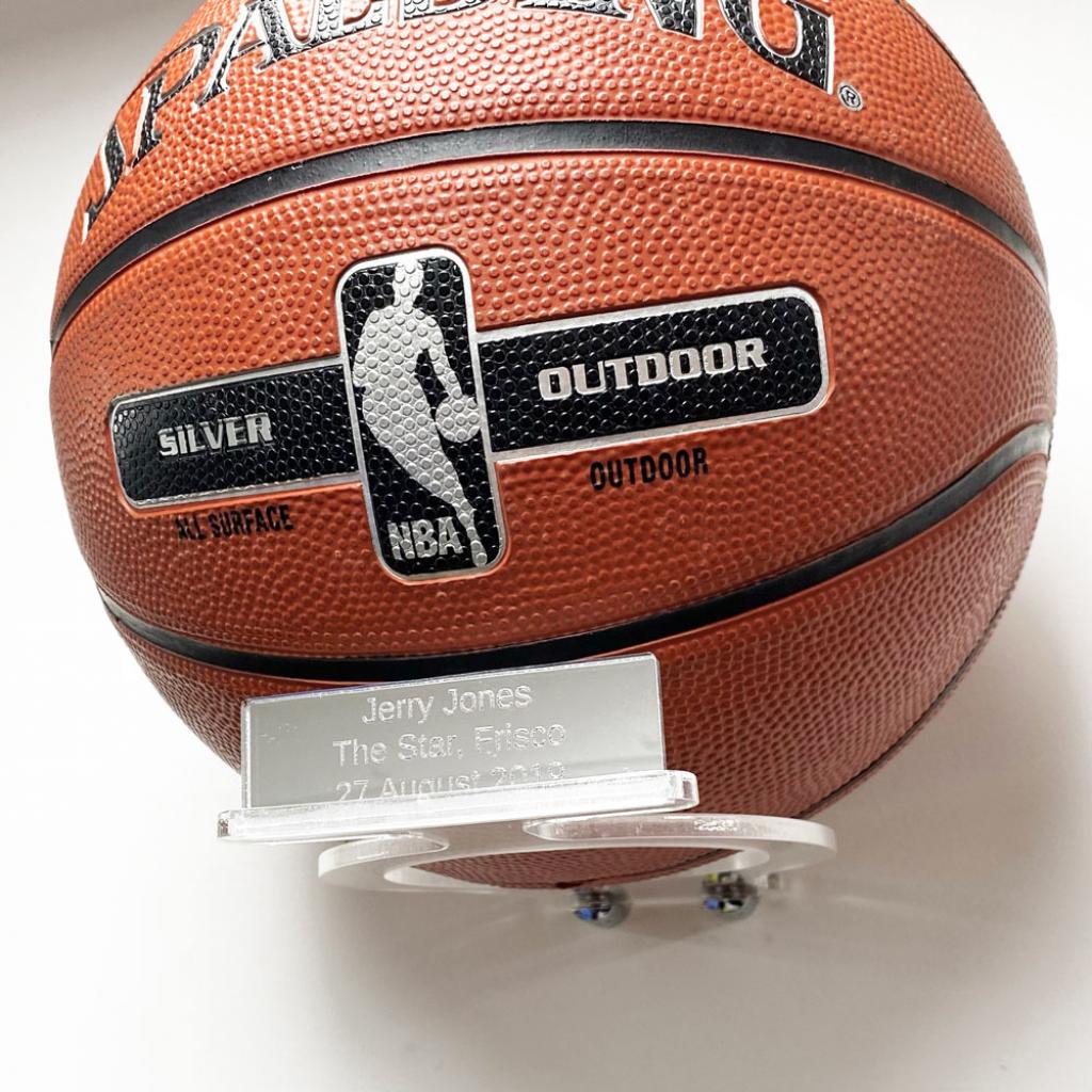 Basketball Holder Wall Bracket - With Inscription – additional product view