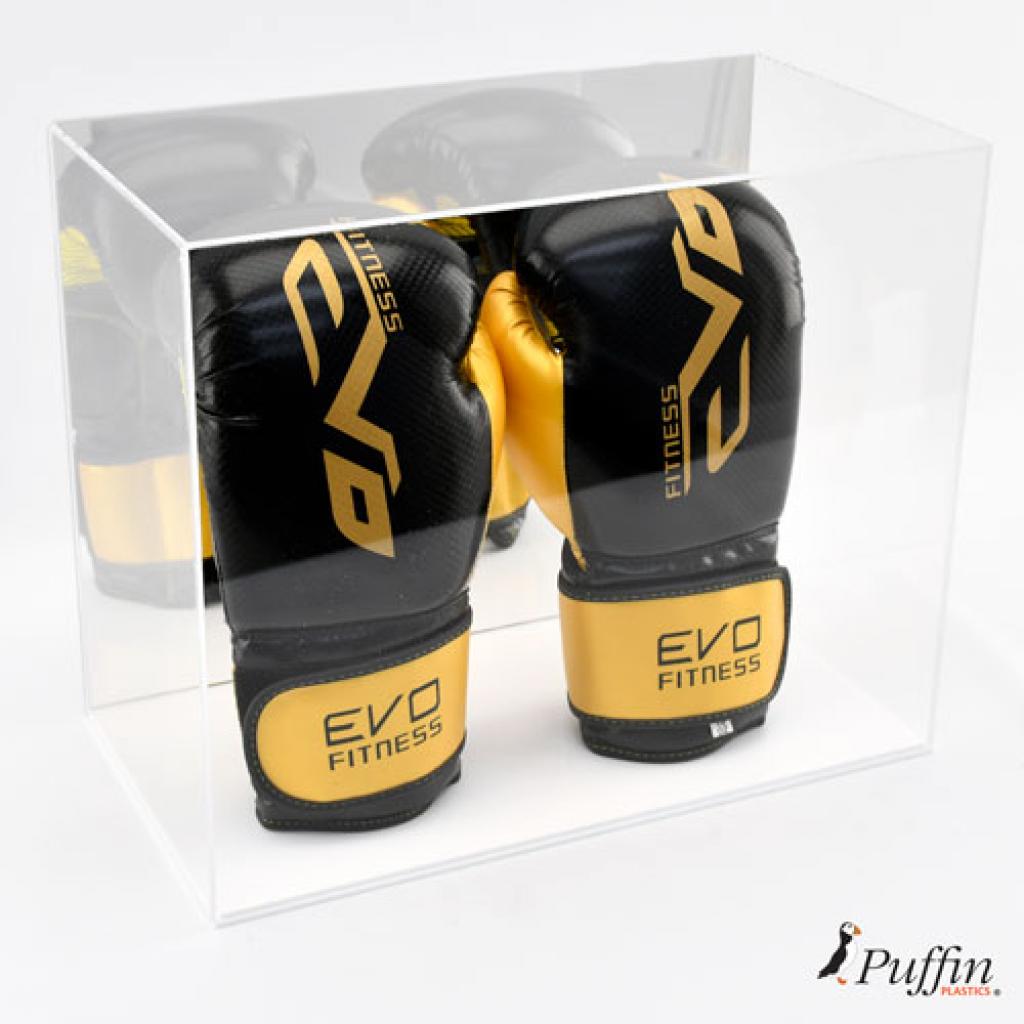 Boxing Glove Display Case - Double Portrait (With Mirror Backing) – additional product view