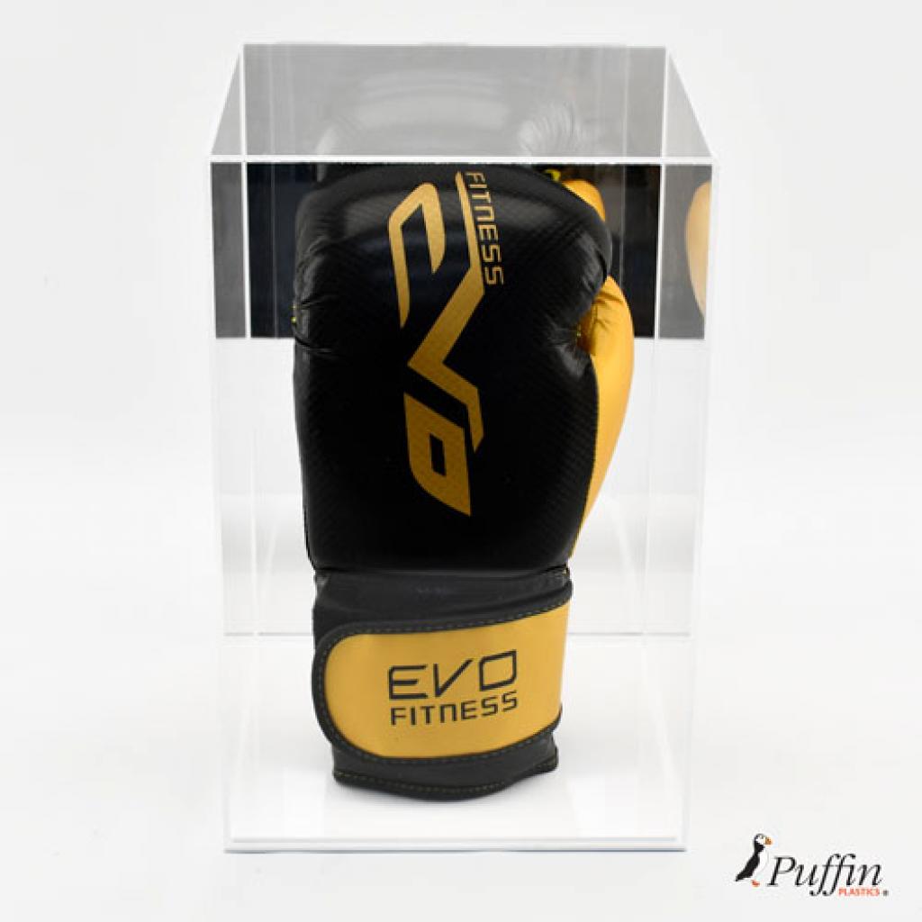 Boxing Glove Display Case - Single Portrait (With Mirror Backing)