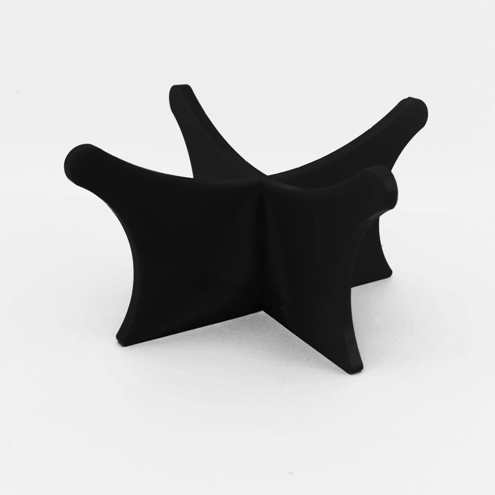 Football display stand and riser plinth – Black