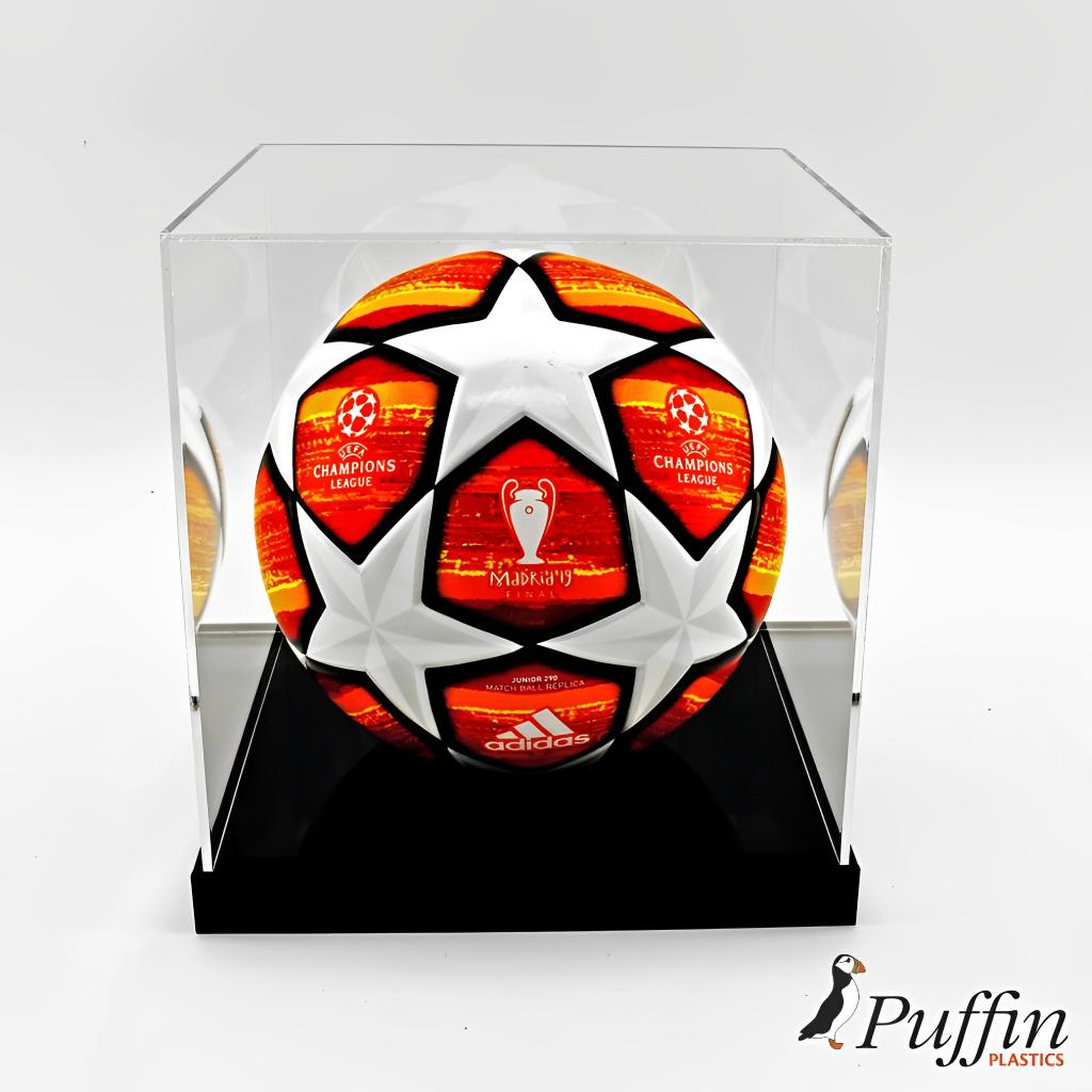 Football Display Case - 25MM Raised Base – additional product view