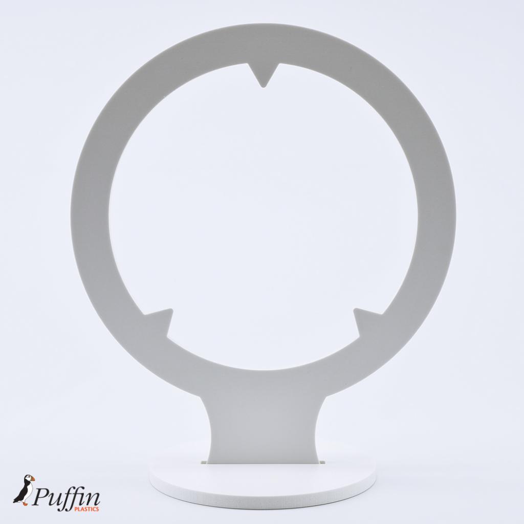 Football Display Plinth - WHITE – additional product view
