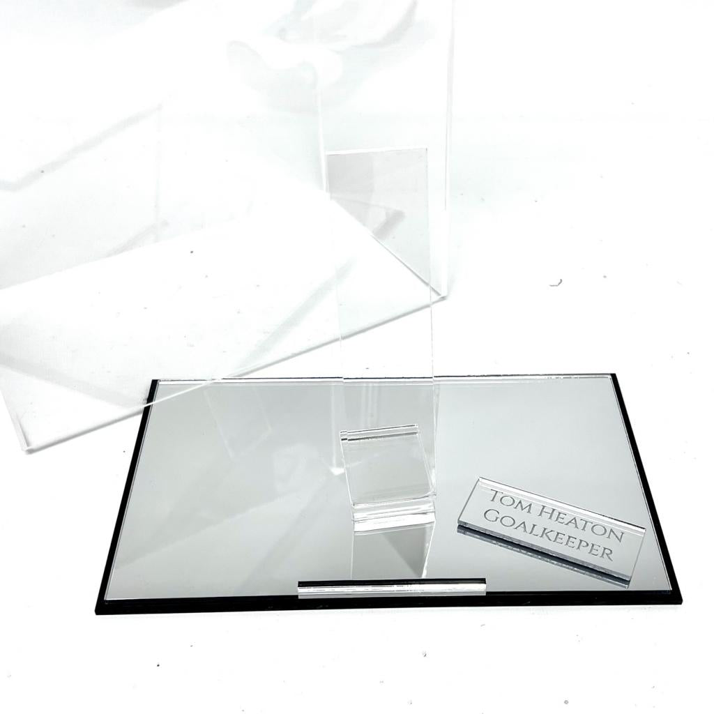 Goalkeeper Glove Display Case - Mirror Base